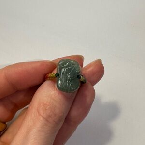 Jade dragon ring